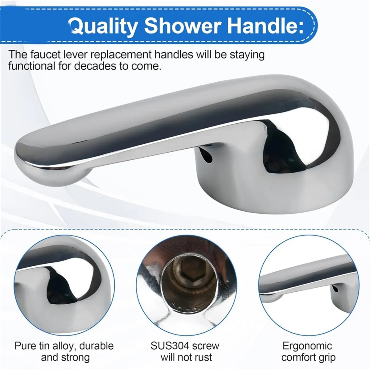 ABSF H79 Shower Handle for Delta Tub & Shower Single Metal Lever Handle, for Delta 1300/1400 Series Faucet Handle Replacement
ABSF H79 Shower Handle for Delta Tub & Shower Single Metal Lever Handle, for Delta 1300/1400 Series Faucet Handle Replacement