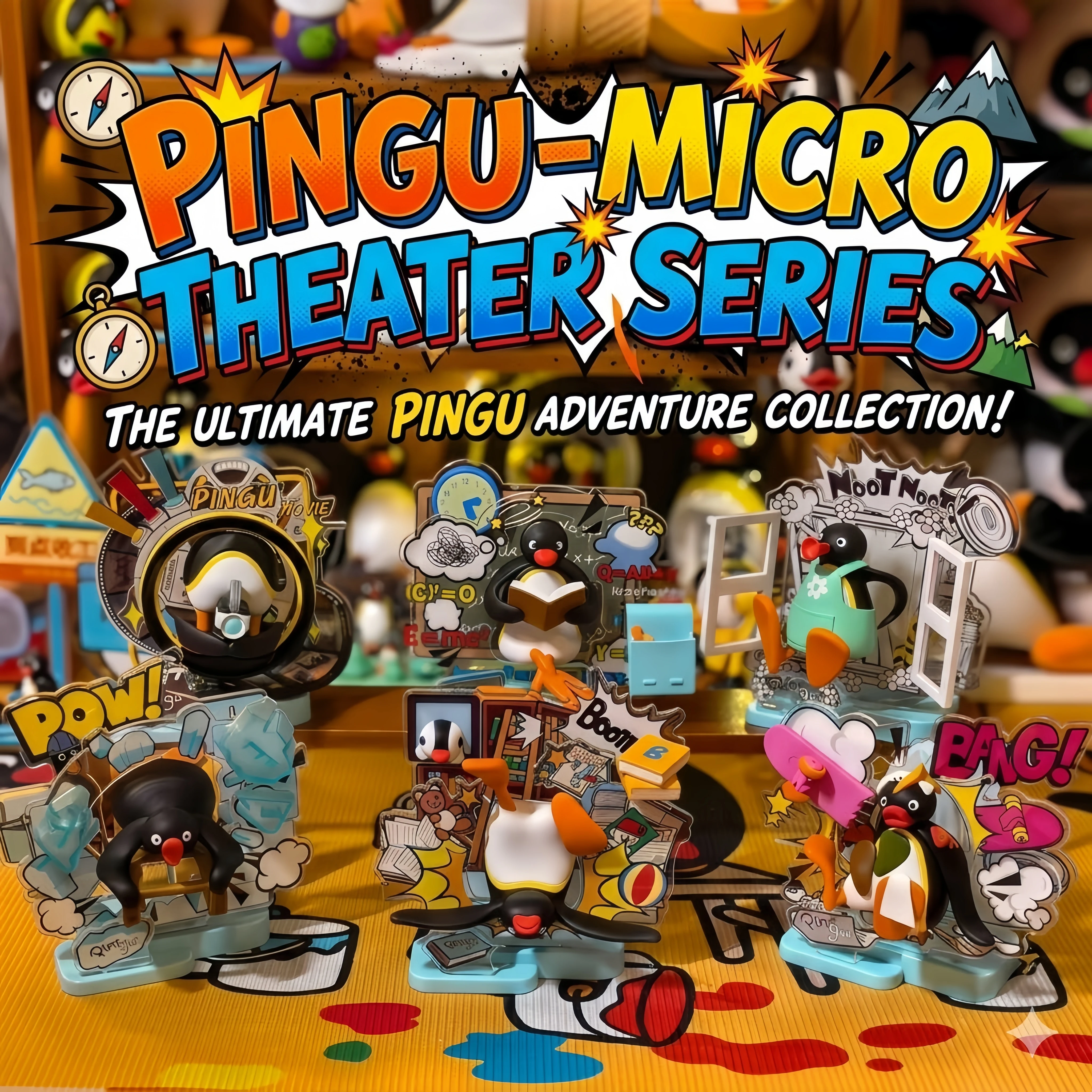Pingu Penguin Family Micro Theater Series Blind Box Egg Art Toys Kawaii Scene Desktop Ornaments Figures Trendy Birthday Gifts
Pingu Penguin Family Micro Theater Series Blind Box Egg Art Toys Kawaii Scene Desktop Ornaments Figures Trendy Birthday Gifts