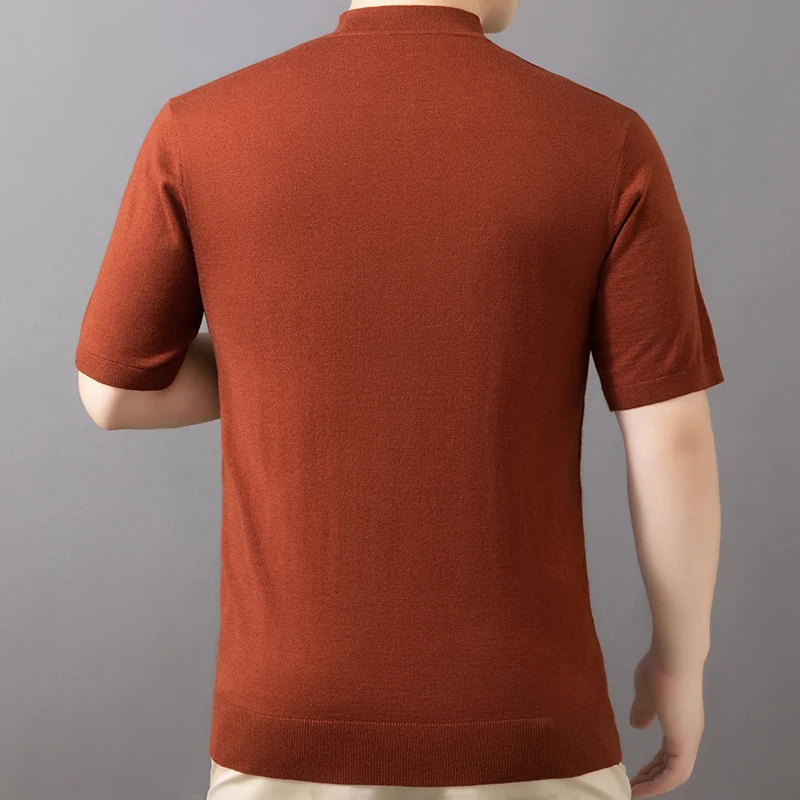Good 31.6% Sheep Wool Basic Clothes Spring Autumn Casual Mock Neck Knit Shirt Short Sleeve Sweater Pullover Cashmere Wool Tops
Good 31.6% Sheep Wool Basic Clothes Spring Autumn Casual Mock Neck Knit Shirt Short Sleeve Sweater Pullover Cashmere Wool Tops