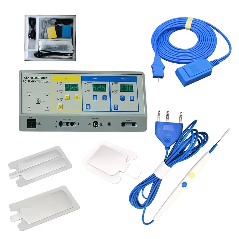 High Pe ormance Electrosurgical Unit Surgical Electrocautery Machine 300W High Frequency Diathermy Device Electricity Power
High Pe ormance Electrosurgical Unit Surgical Electrocautery Machine 300W High Frequency Diathermy Device Electricity Power