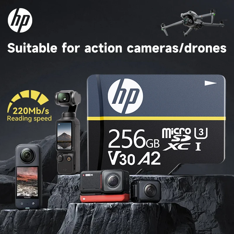 Origial HP A2 Micro sd card V30 U3 256GB 512GB Memery card 1TB up to 220M/s MicroSDXC Memery card for for action cameras/drones
Origial HP A2 Micro sd card V30 U3 256GB 512GB Memery card 1TB up to 220M/s MicroSDXC Memery card for for action cameras/drones