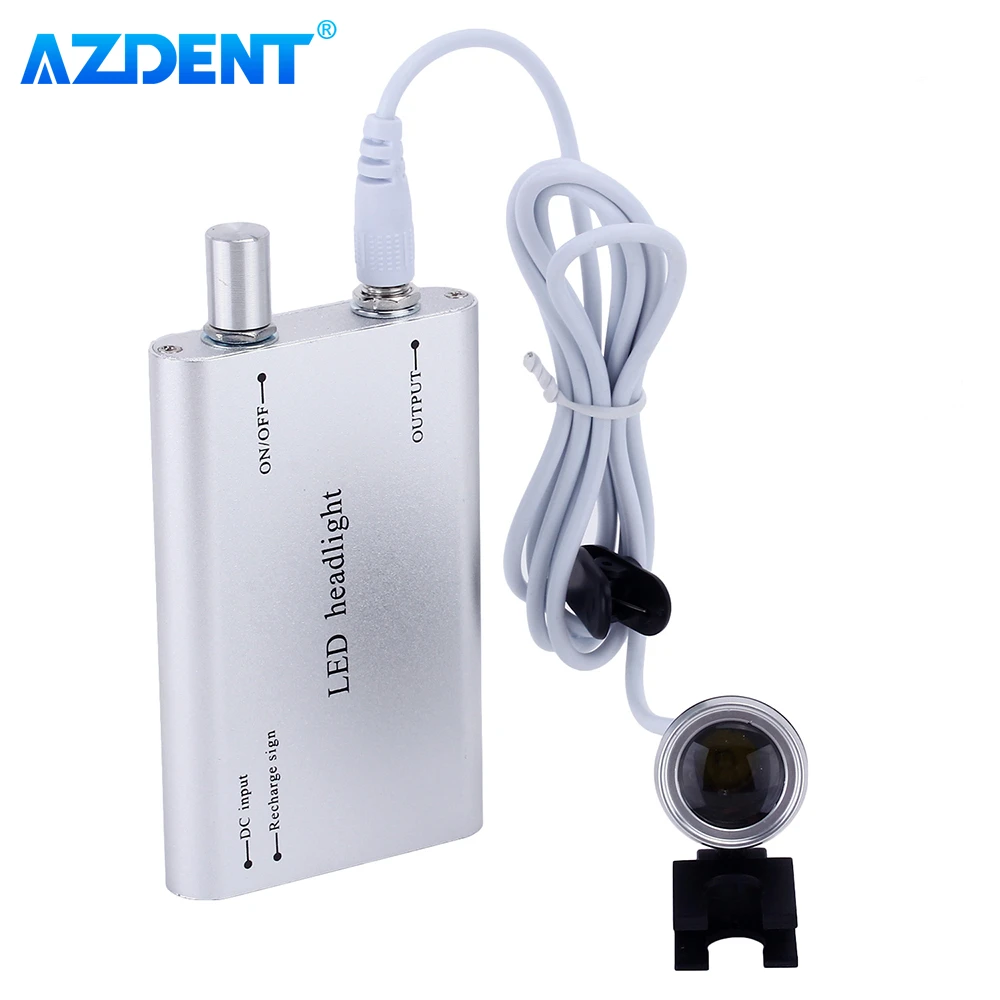 AZDENT Portable LED Dental Head Light Surgical Headlight Rechargeable for Surgery Loupes Medical Binocular Loupes
AZDENT Portable LED Dental Head Light Surgical Headlight Rechargeable for Surgery Loupes Medical Binocular Loupes