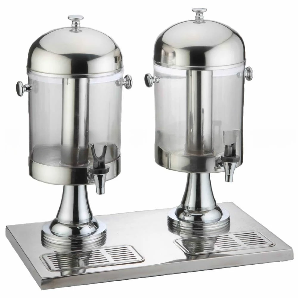 TT-10200-2 18L 2 cans stainless steel juice beverage dispenser with faucet 
TT-10200-2 18L 2 cans stainless steel juice beverage dispenser with faucet