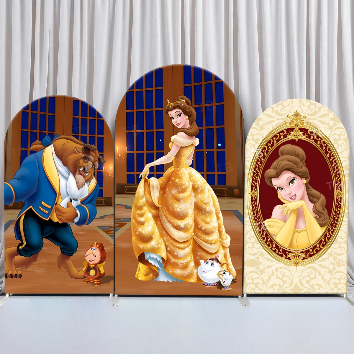 TB Disney Princess Belle Arch Backdrop Cover for Girls Birthday Party Decor Baby Shower Photo Background Props Elastic Fabric
TB Disney Princess Belle Arch Backdrop Cover for Girls Birthday Party Decor Baby Shower Photo Background Props Elastic Fabric