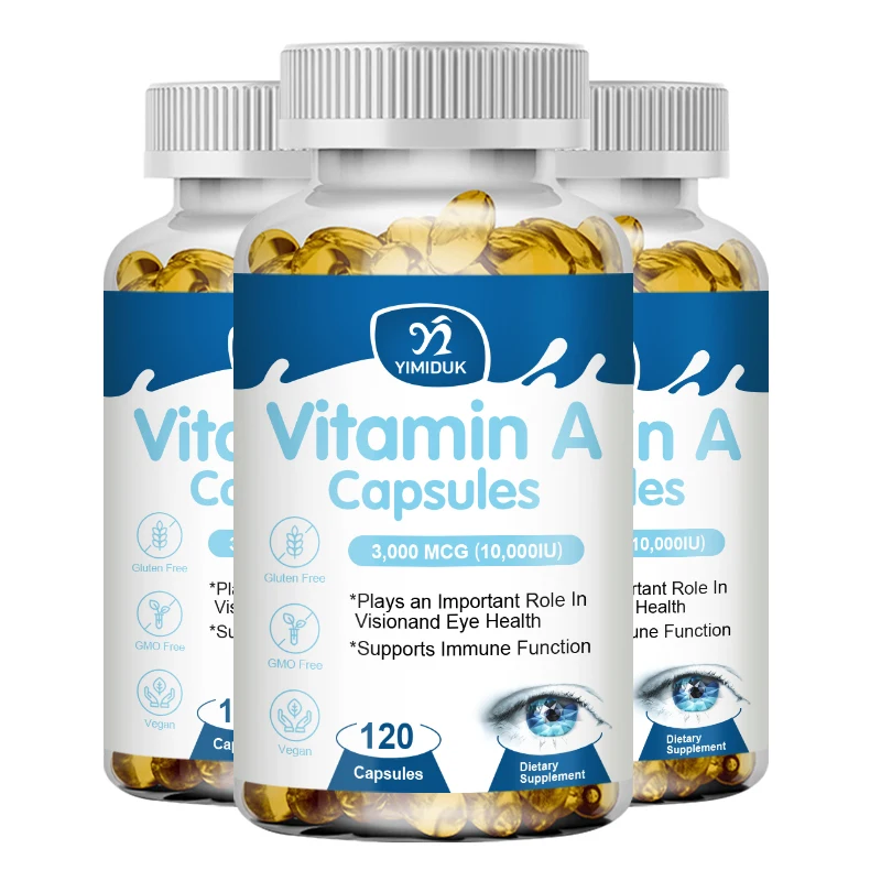 Vitamin A Supplement Capsules High Potency Vitamins, Made with Organic Carrot Juice, Great for Immune, Skin, Eye Support
Vitamin A Supplement Capsules High Potency Vitamins, Made with Organic Carrot Juice, Great for Immune, Skin, Eye Support