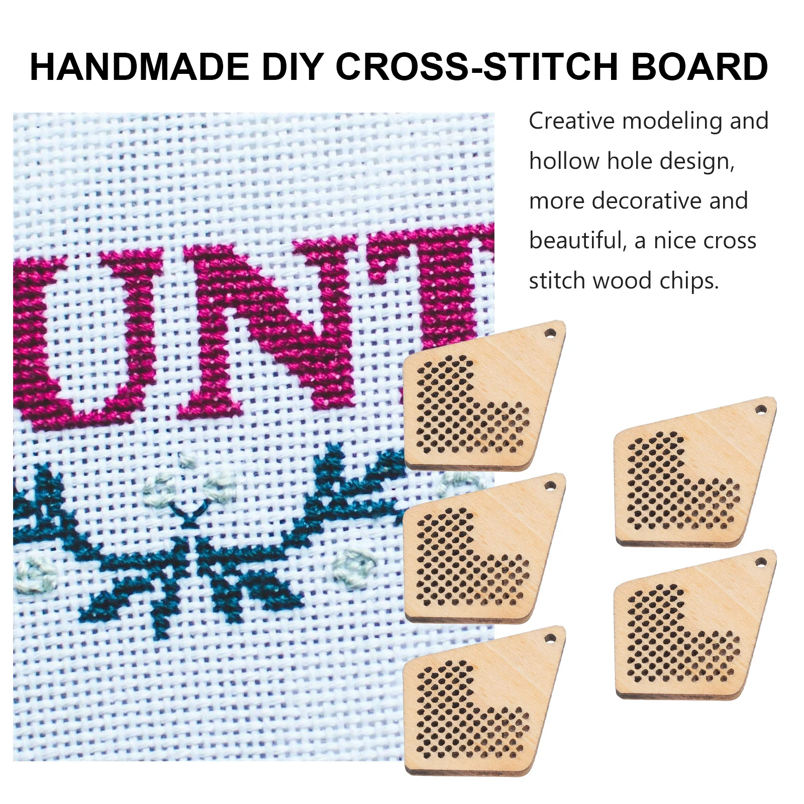 5pcs Mini Cross Stitch Wood Chips DIY Hand Embroidered Christmas Decor Durable Wooden Accessories Paint Sculpt
5pcs Mini Cross Stitch Wood Chips DIY Hand Embroidered Christmas Decor Durable Wooden Accessories Paint Sculpt