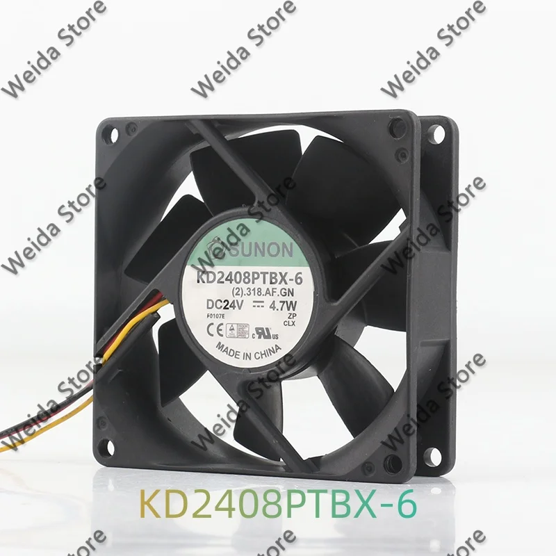 Authentic SUNON 8025 80X80X25MM 24V 4.7W KD2408PTBX-6 8cm variable frequency fan for cooling
Authentic SUNON 8025 80X80X25MM 24V 4.7W KD2408PTBX-6 8cm variable frequency fan for cooling