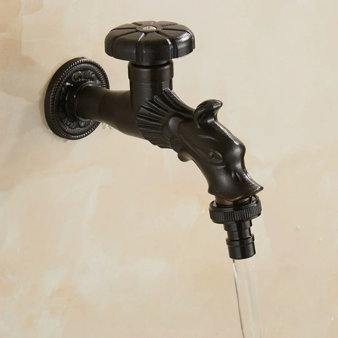 Antique Carved Washing Machine Faucet Single Cold Outdoor Faucet Wall Mounted Garden Faucet Brass Bathroom Corner Faucet
Antique Carved Washing Machine Faucet Single Cold Outdoor Faucet Wall Mounted Garden Faucet Brass Bathroom Corner Faucet