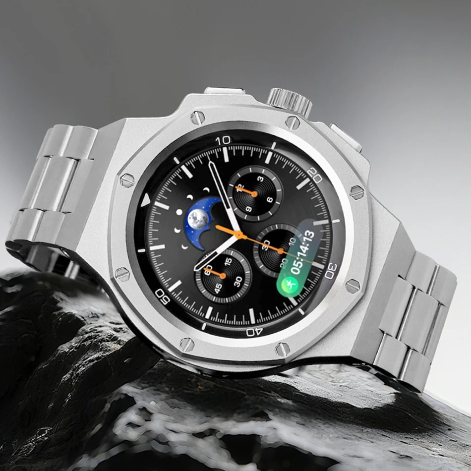 Роскошный комплект модификации для Samsung Watch 8 40 мм 44 мм, резиновая лента + металлический корпус для Watch 8 Classic, 46 мм, ремонтный комплект, аксессуары для ремешков
Роскошный комплект модификации для Samsung Watch 8 40 мм 44 мм, резиновая лента + металлический корпус для Watch 8 Classic, 46 мм, ремонтный комплект, аксессуары для ремешков