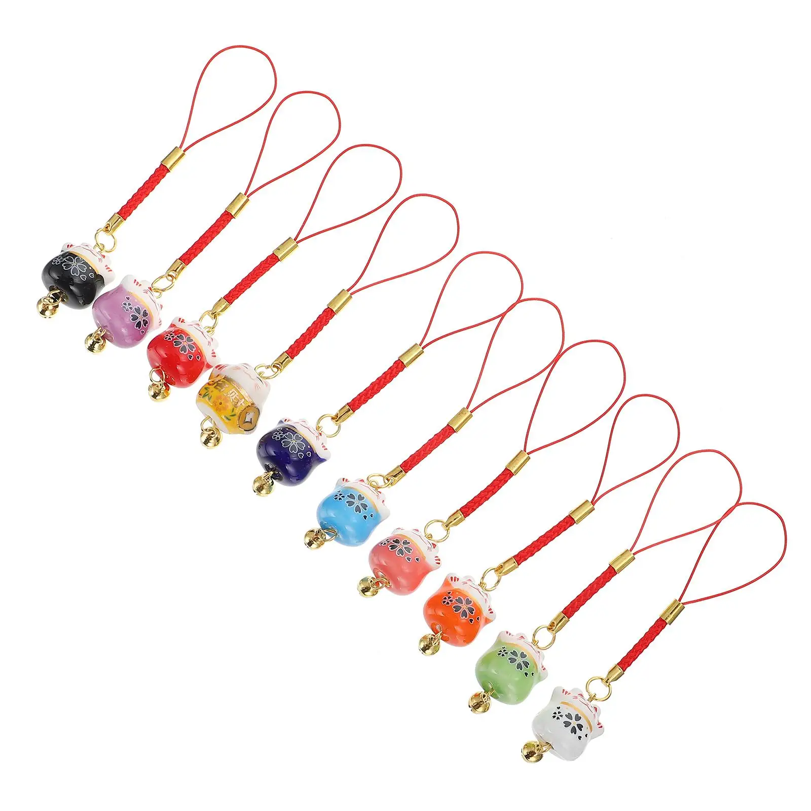 10pcs Cat Phone Chain Lucky Hanging Decor for Mobile Phone Bag Key Lanyard Auspicious Gadgets Stylish Gifts
10pcs Cat Phone Chain Lucky Hanging Decor for Mobile Phone Bag Key Lanyard Auspicious Gadgets Stylish Gifts