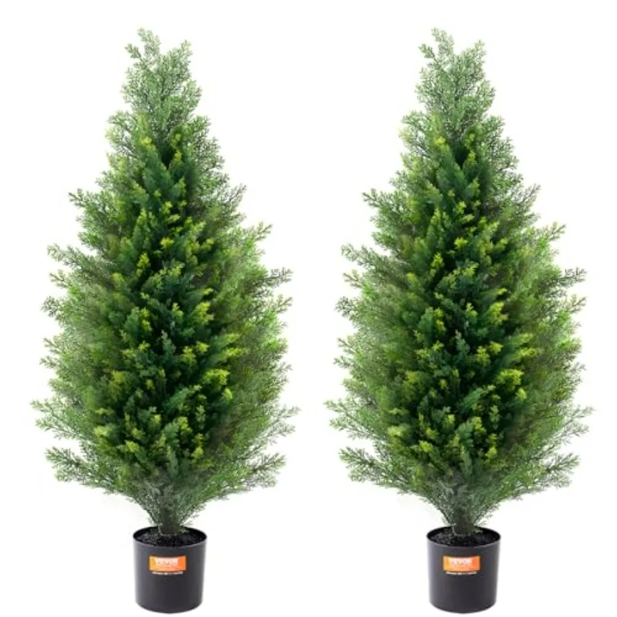 Artificial Topiary Cedar Tree 36 inch Tall 2 Pieces with Extra Leaves and Pot Faux Evergreen Fake Pine Cypress Trees Plant UV R
Artificial Topiary Cedar Tree 36 inch Tall 2 Pieces with Extra Leaves and Pot Faux Evergreen Fake Pine Cypress Trees Plant UV R