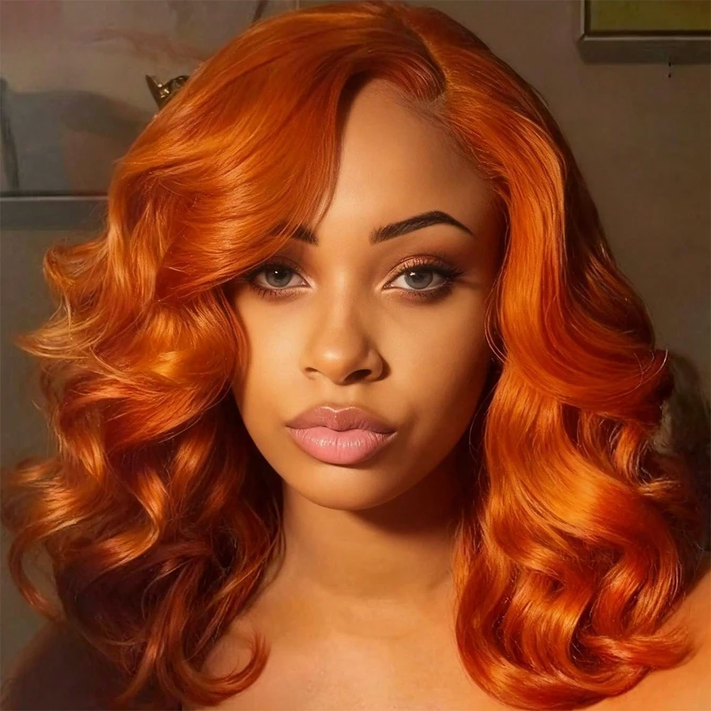 Bob Wigs Human Hair Ginger Orange 13x4 Lace Front Wigs Human Hair 200% Density Body Wave HD Lace Front Wig 350 Pre Plucked Wigs
Bob Wigs Human Hair Ginger Orange 13x4 Lace Front Wigs Human Hair 200% Density Body Wave HD Lace Front Wig 350 Pre Plucked Wigs