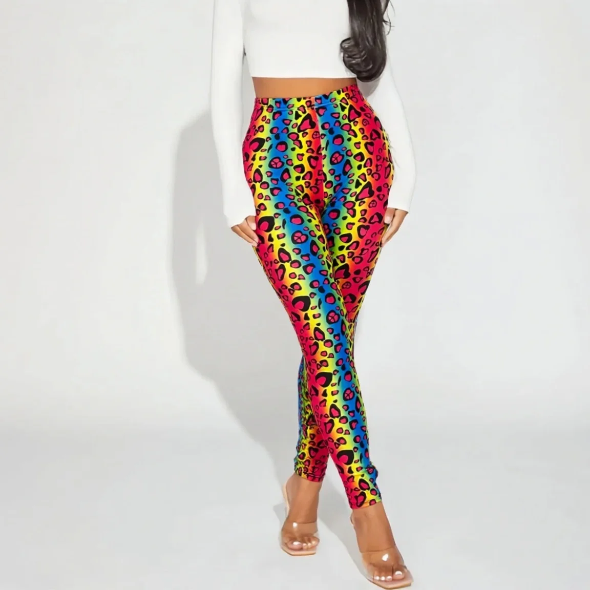 Women Printed Leggings Tummy Control Leggings for Sports Running Gym Fitness Workout Yoga Pants Full Length
Women Printed Leggings Tummy Control Leggings for Sports Running Gym Fitness Workout Yoga Pants Full Length