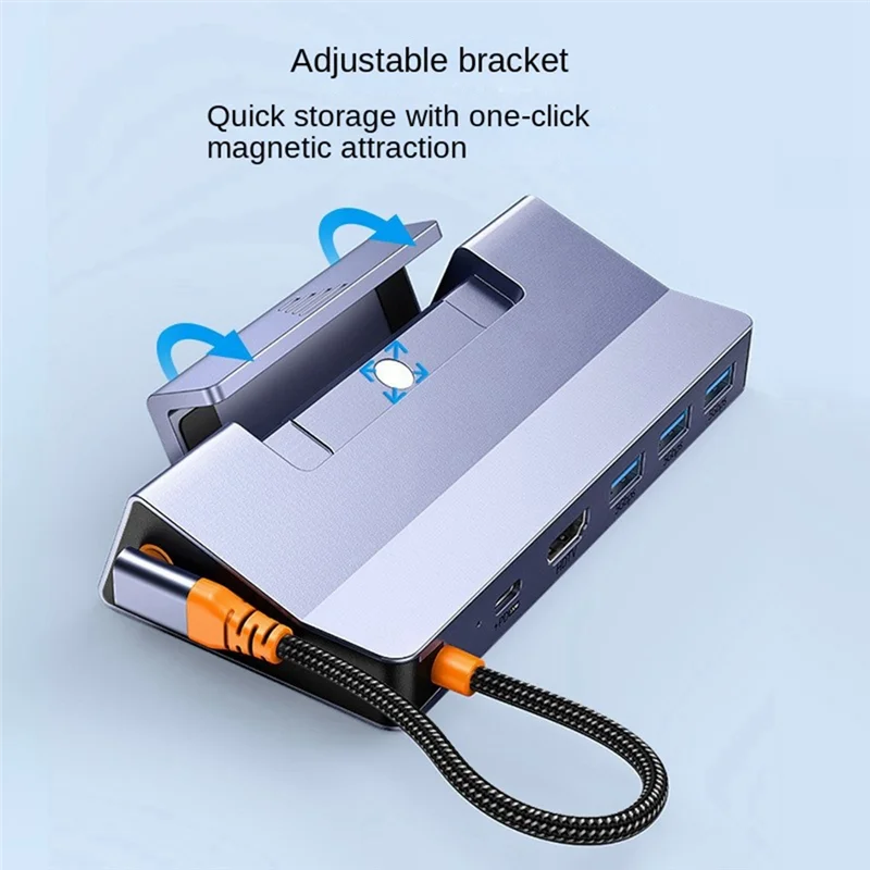 Optimal Suitable For Steam Deck Game Console Base Six-In-One Multi-Function Docking Station With Network Port USB 4K60HZ Replace
Optimal Suitable For Steam Deck Game Console Base Six-In-One Multi-Function Docking Station With Network Port USB 4K60HZ Replace