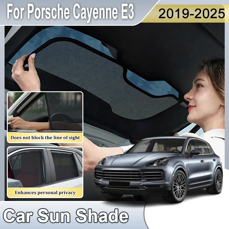 For Porsche Cayenne E3 Accessories 2019-2025 Car Mesh Shade Window Sunshade Sunscreen Sun Visor Privacy Curtains Mosquito Tools
For Porsche Cayenne E3 Accessories 2019-2025 Car Mesh Shade Window Sunshade Sunscreen Sun Visor Privacy Curtains Mosquito Tools