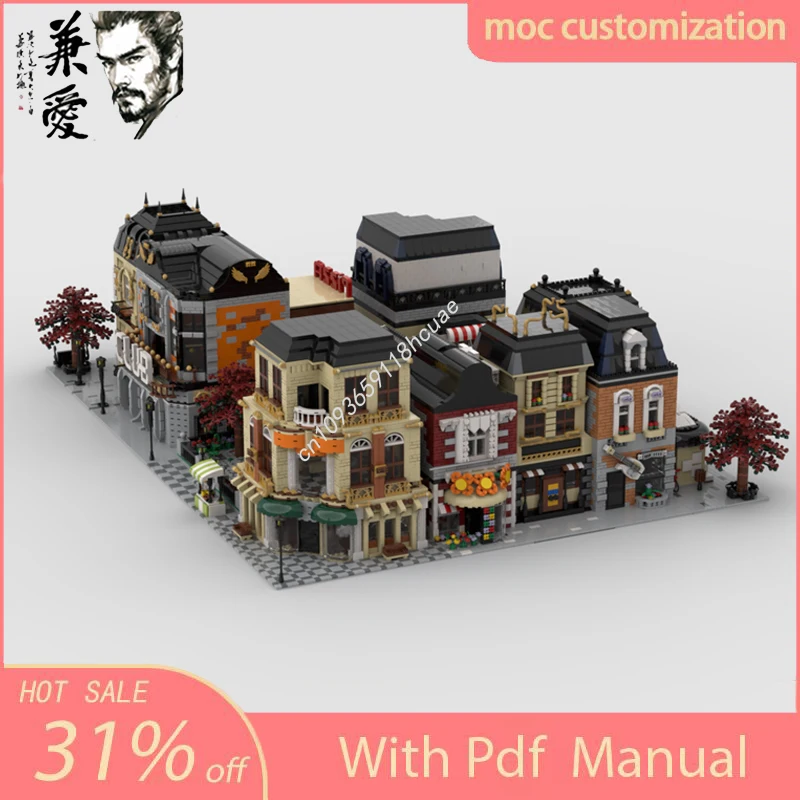 MOC Custom Modular Neighborhood Building Street View Model Building Block Diy Creative Assembly Educational Bricks Toys Kid Gift
MOC Custom Modular Neighborhood Building Street View Model Building Block Diy Creative Assembly Educational Bricks Toys Kid Gift