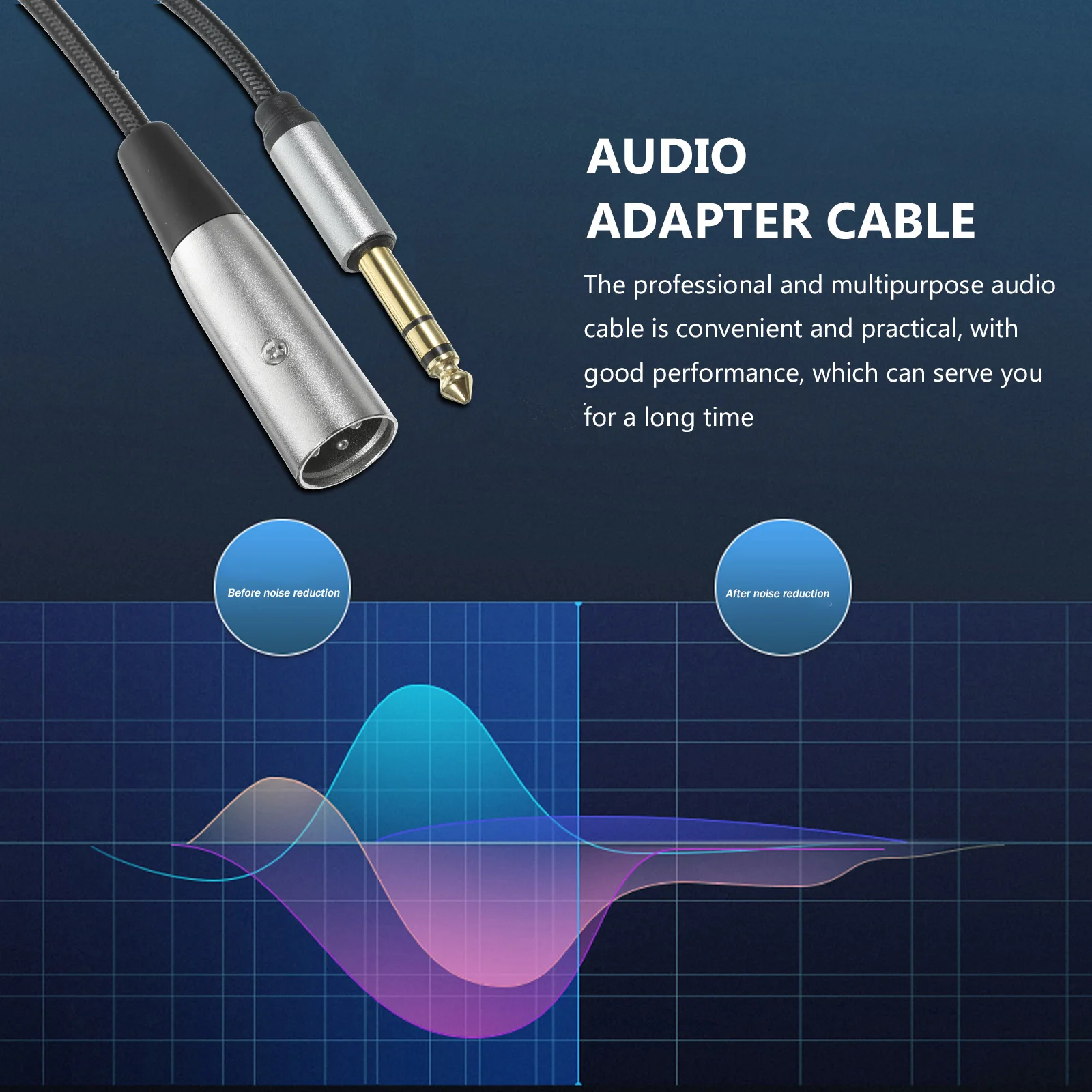 1M Versatile 3 Pin Microphone Audio Conversion Cable For Audio Mixer And Equipment Connection
1M Versatile 3 Pin Microphone Audio Conversion Cable For Audio Mixer And Equipment Connection