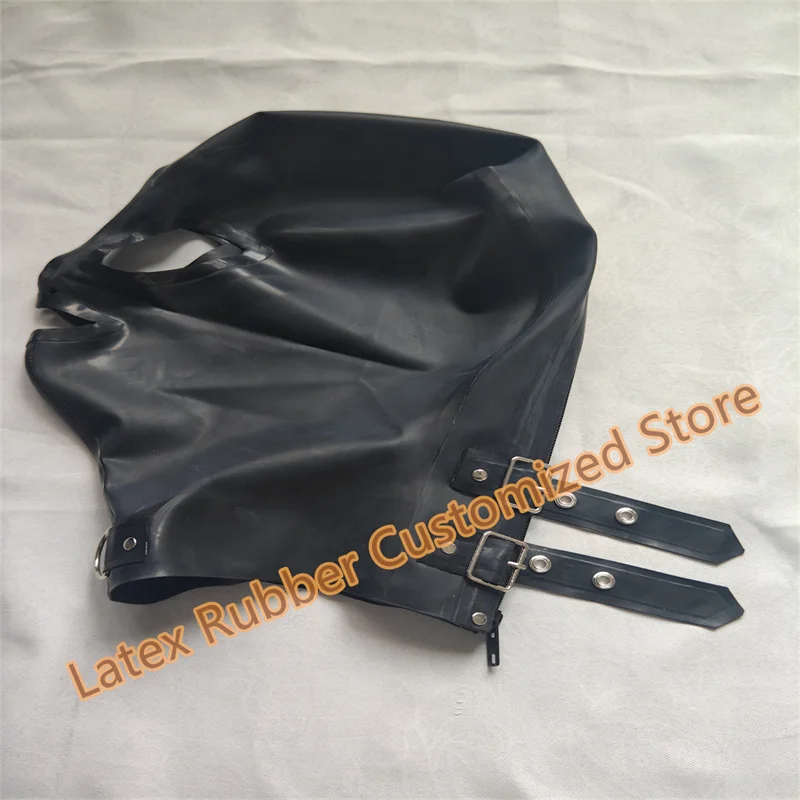 Sexy Latex Hood with Buckle D Ring Rubber Mask Back Zip Fetish Custom Made S-XXL Halloween Cosplay Costume for Women
Sexy Latex Hood with Buckle D Ring Rubber Mask Back Zip Fetish Custom Made S-XXL Halloween Cosplay Costume for Women