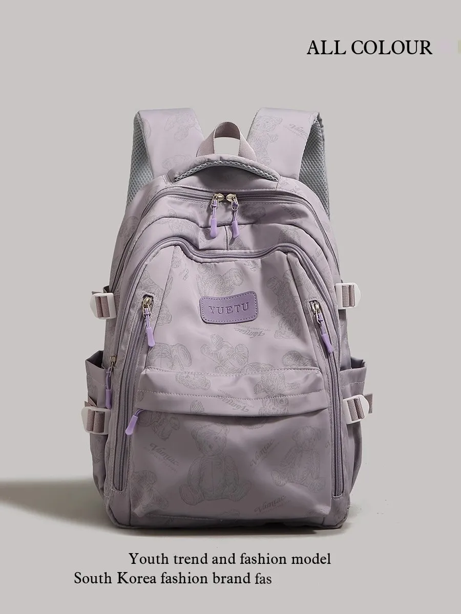 Unisex versatile backpack schoolbag for junior high school girl niche printed bear design 2025 college student computer backpack
Unisex versatile backpack schoolbag for junior high school girl niche printed bear design 2025 college student computer backpack