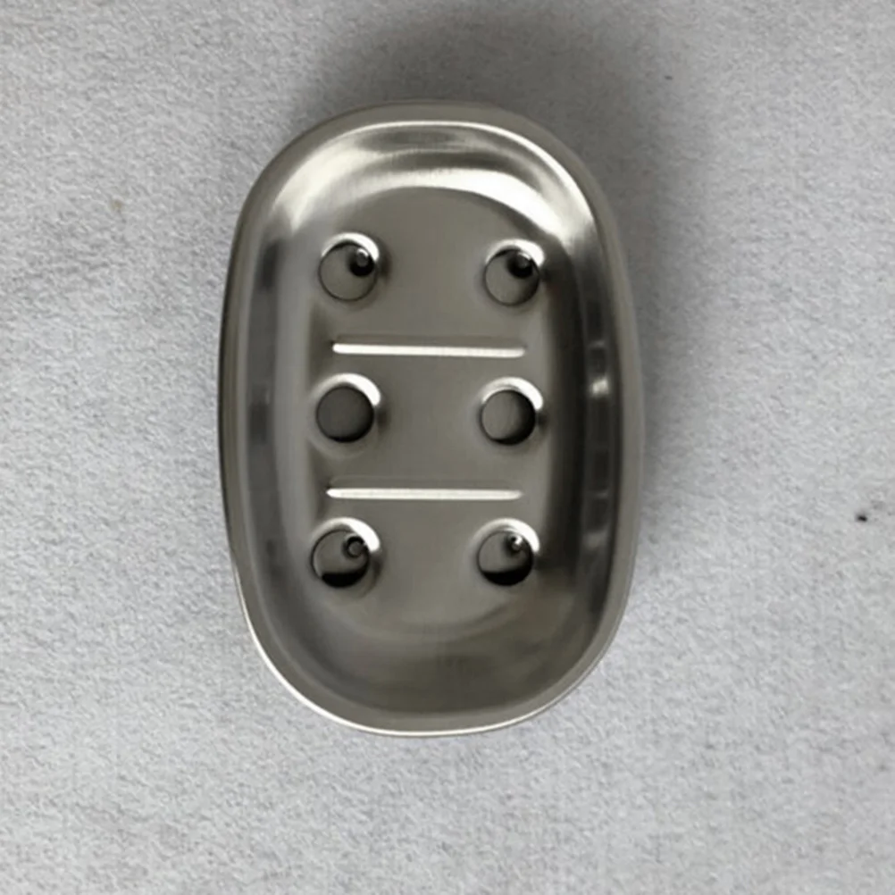 Мыльница из нержавеющей стали с эффективным дренажем, сохраняет мыло сухим дольше, идеально подходит для использования на столешнице в ванной, серебристая отделка
Мыльница из нержавеющей стали с эффективным дренажем, сохраняет мыло сухим дольше, идеально подходит для использования на столешнице в ванной, серебристая отделка