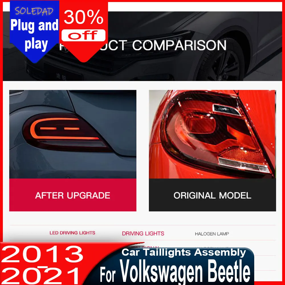 Задний фонарь Velo для Volkswagen Beetle 2013-2020, модифицированный светодиодный, с функцией ходовых огней, аксессуар для автомобиля
Задний фонарь Velo для Volkswagen Beetle 2013-2020, модифицированный светодиодный, с функцией ходовых огней, аксессуар для автомобиля