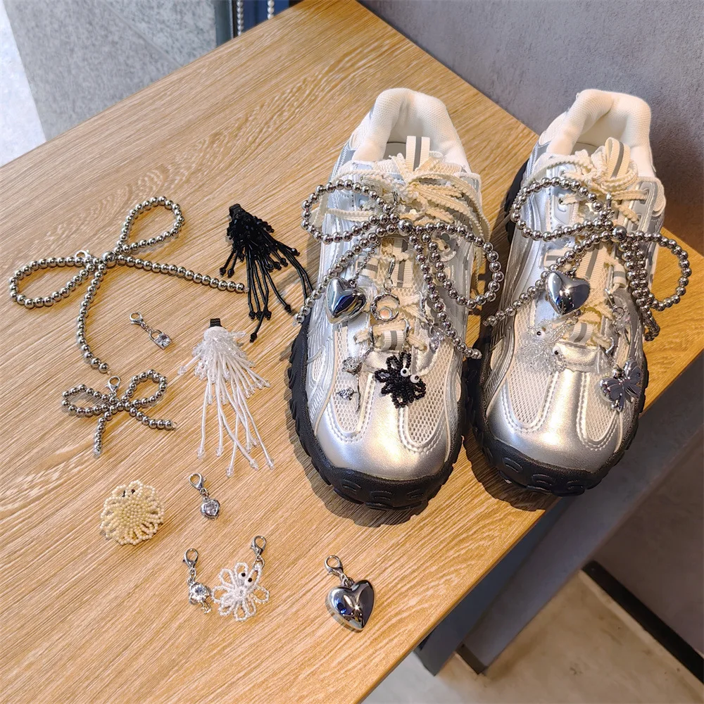 Ballet Style Pearl Bow Shoe Decoration Bead Crystal Flower Shoe Buckle DIY Shoelaces Clips Shoes Accessories for Woman-keychains
Ballet Style Pearl Bow Shoe Decoration Bead Crystal Flower Shoe Buckle DIY Shoelaces Clips Shoes Accessories for Woman-keychains