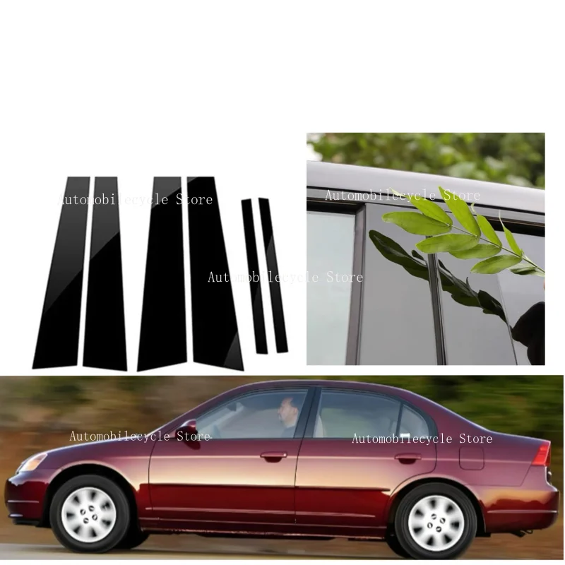 6pcs Pillar Post Cover Trim Sticker Fit For Honda Civic Sedan 2006-2011 Glossy Black Silver Carbon Car Window Column Center B C
6pcs Pillar Post Cover Trim Sticker Fit For Honda Civic Sedan 2006-2011 Glossy Black Silver Carbon Car Window Column Center B C