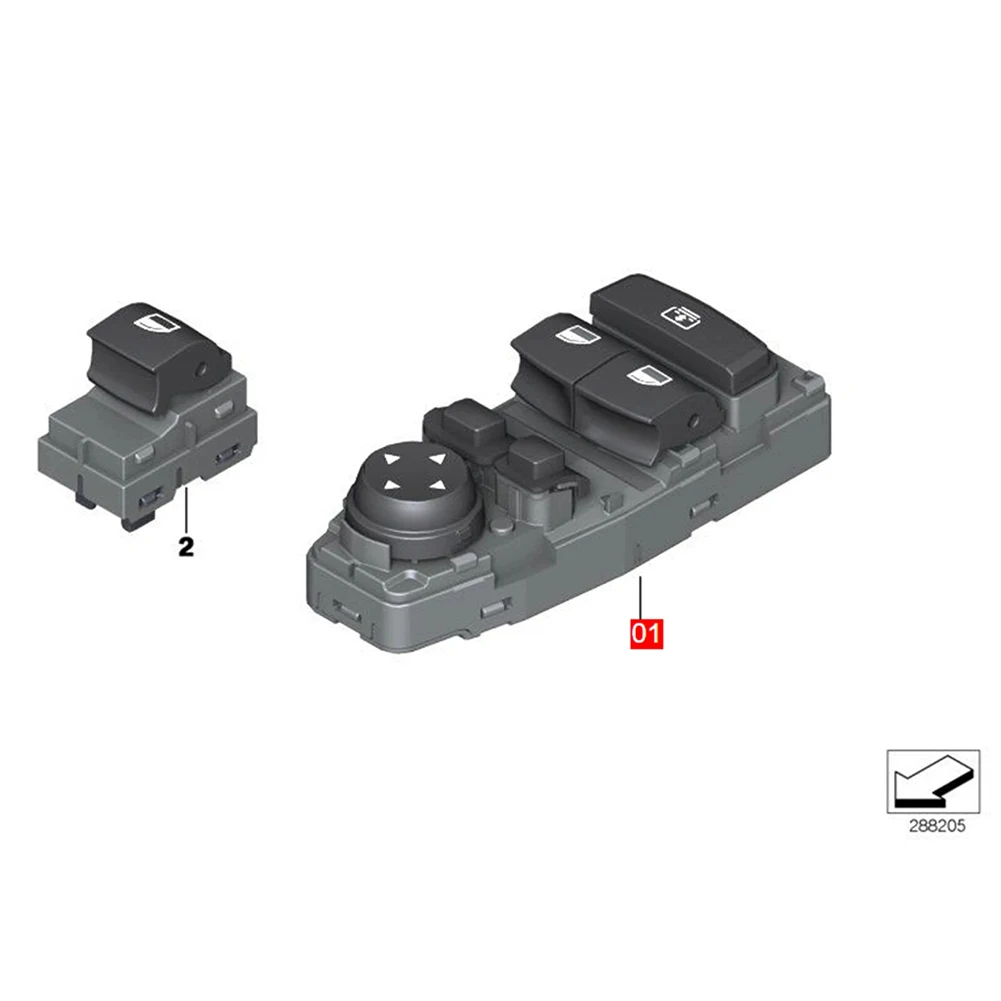 F56 Door Switch Left Master Glass Switch Car Restoration ABS Material Non-deformation Feature OEM Number 61319289627 For BMW
F56 Door Switch Left Master Glass Switch Car Restoration ABS Material Non-deformation Feature OEM Number 61319289627 For BMW