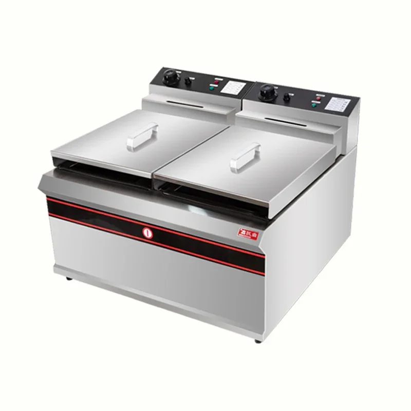 904 Electric Fryer Double Cylinder Double Sieve Commercial Thickened 903 Large Fryer Fried Chicken French Fries Burger Shop
904 Electric Fryer Double Cylinder Double Sieve Commercial Thickened 903 Large Fryer Fried Chicken French Fries Burger Shop