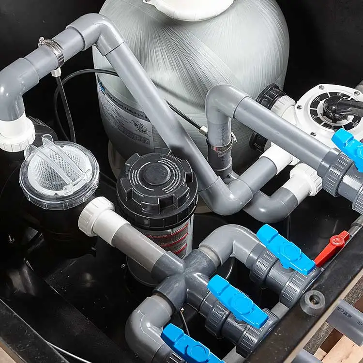 Pool Integrated Filtration System Fiberglass Filter With Chlorinator and Cover
Pool Integrated Filtration System Fiberglass Filter With Chlorinator and Cover