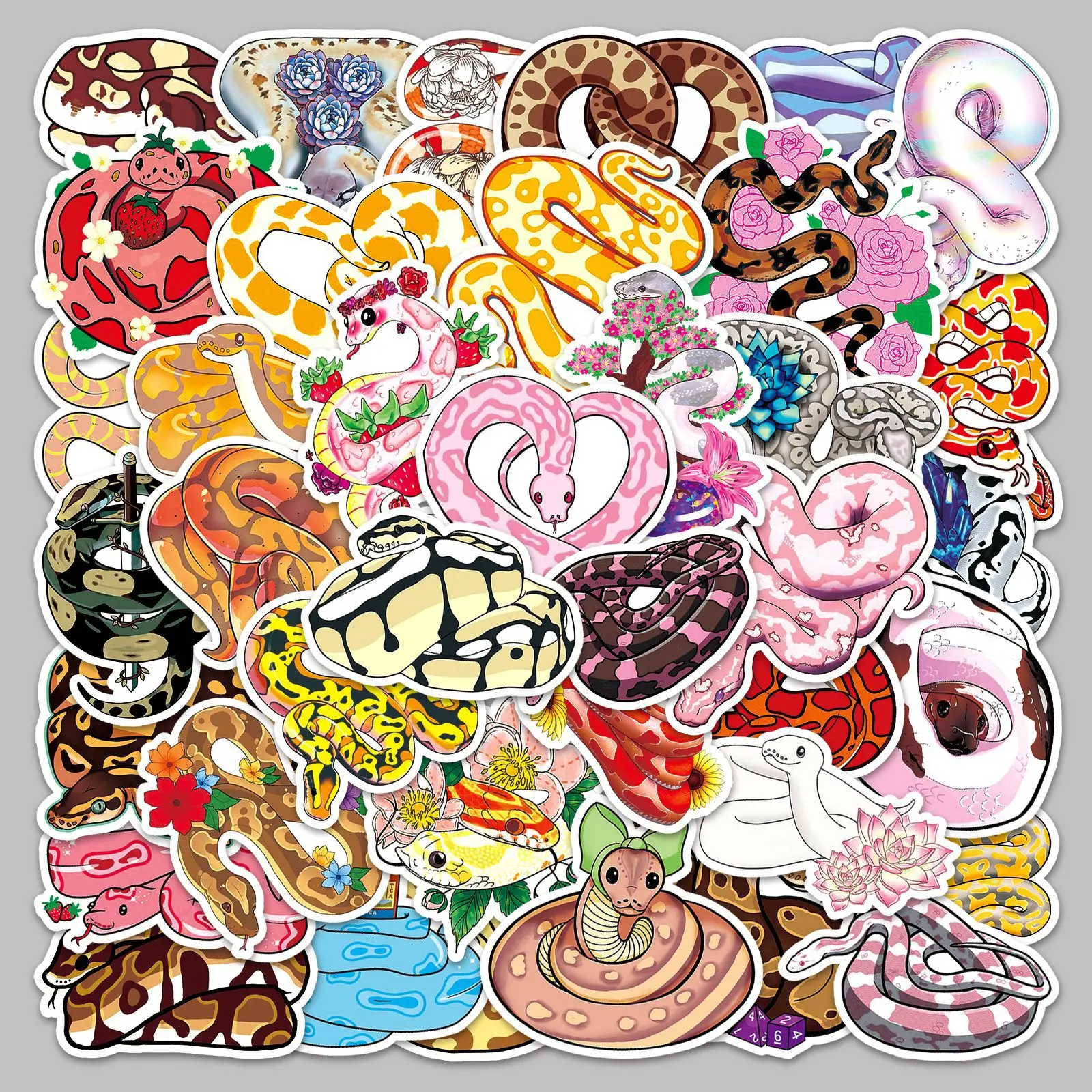 50pcs Cute Color Snake Series Graffiti Stickers For Mobile Phone Shell Skateboard Decorative Stickers DIY Toy Sticker Pack
50pcs Cute Color Snake Series Graffiti Stickers For Mobile Phone Shell Skateboard Decorative Stickers DIY Toy Sticker Pack