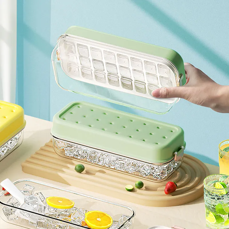 24-Cavity Easy-Release Silicone Ice Cube Tray & Ice Block Mold with Cover
24-Cavity Easy-Release Silicone Ice Cube Tray & Ice Block Mold with Cover