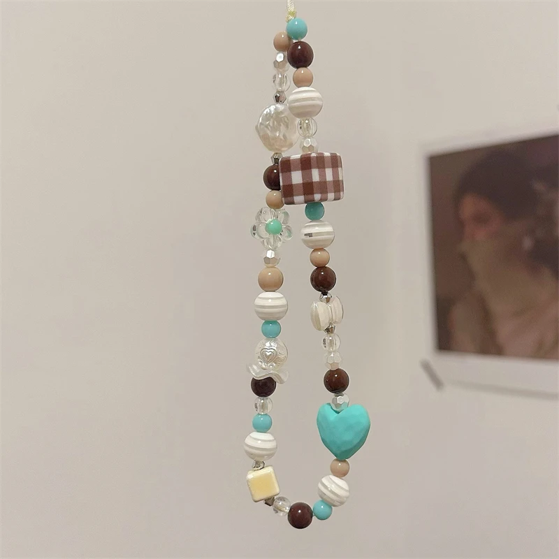 Korean Cute Green Heart Flower Beaded Phone Chain Charm Lanyard For iPhone 16 15 14 CCD Camera Hanging Rope Girl Jewelry Pendant
Korean Cute Green Heart Flower Beaded Phone Chain Charm Lanyard For iPhone 16 15 14 CCD Camera Hanging Rope Girl Jewelry Pendant