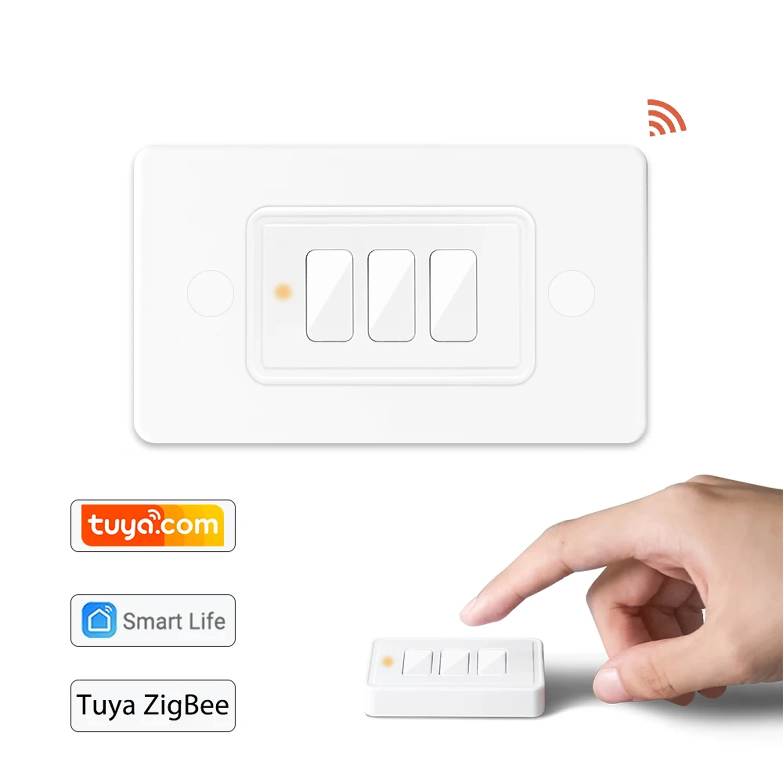 Tuya ZigBee 3.0 Wireless US 3 Gang Remote Control Switch Compatible with Smart Life Home Assistant Zigbee2MQTT DIY
Tuya ZigBee 3.0 Wireless US 3 Gang Remote Control Switch Compatible with Smart Life Home Assistant Zigbee2MQTT DIY