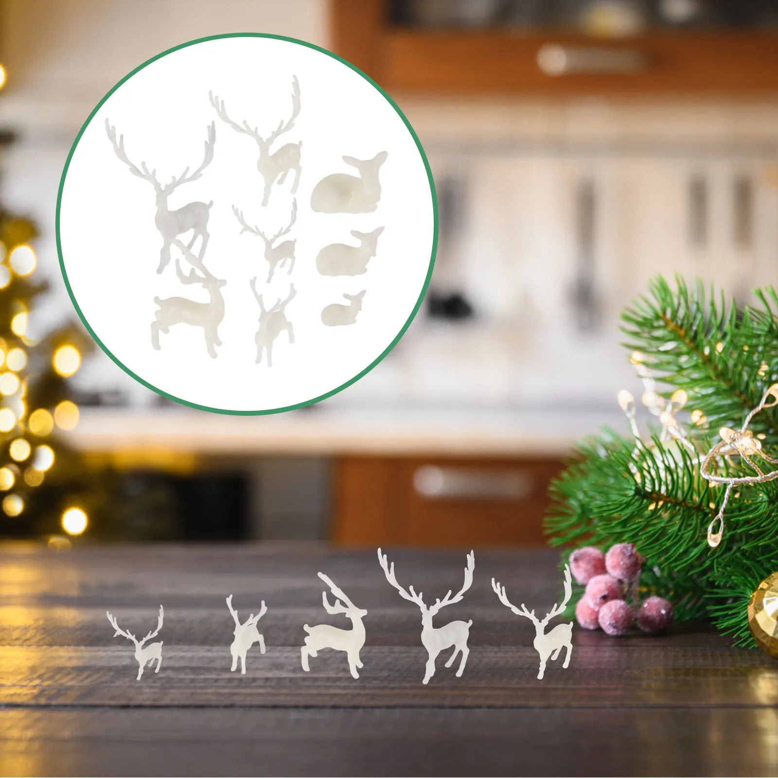 9Pcs Christmas Deer Resin Fillers DIY Mini Resin Mold Embellishments Craft Jewelry Making Landscape Supplies Epoxy Fillers
9Pcs Christmas Deer Resin Fillers DIY Mini Resin Mold Embellishments Craft Jewelry Making Landscape Supplies Epoxy Fillers