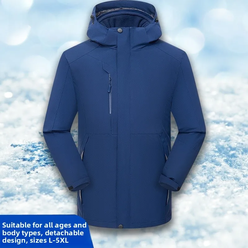 Утепленная мужская куртка-комбинезон для активного отдыха осень-зима, съемный двухсекционный комплект, на молнии, с воротником-стойкой, из полиэстера
Утепленная мужская куртка-комбинезон для активного отдыха осень-зима, съемный двухсекционный комплект, на молнии, с воротником-стойкой, из полиэстера