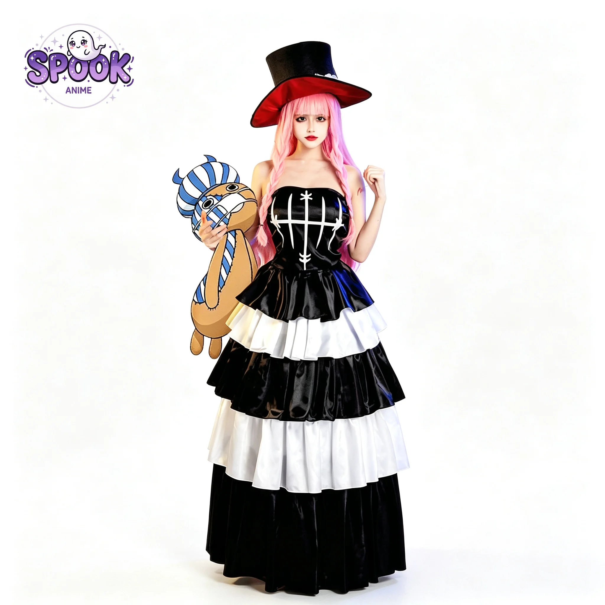 Gothic Style Gown Perona Cosplay OP Anime Ghost Princess Full Set Role Play Costume for Women Halloween Comic Con
Gothic Style Gown Perona Cosplay OP Anime Ghost Princess Full Set Role Play Costume for Women Halloween Comic Con