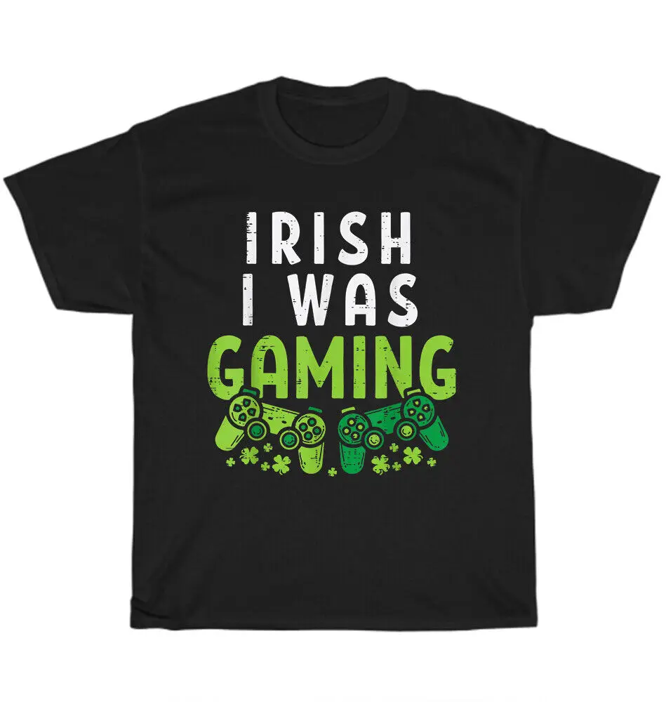 Video Game Irish I Was Gaming Shamrock St Patricks Day Gamer T-Shirt Unisex Gift
Video Game Irish I Was Gaming Shamrock St Patricks Day Gamer T-Shirt Unisex Gift