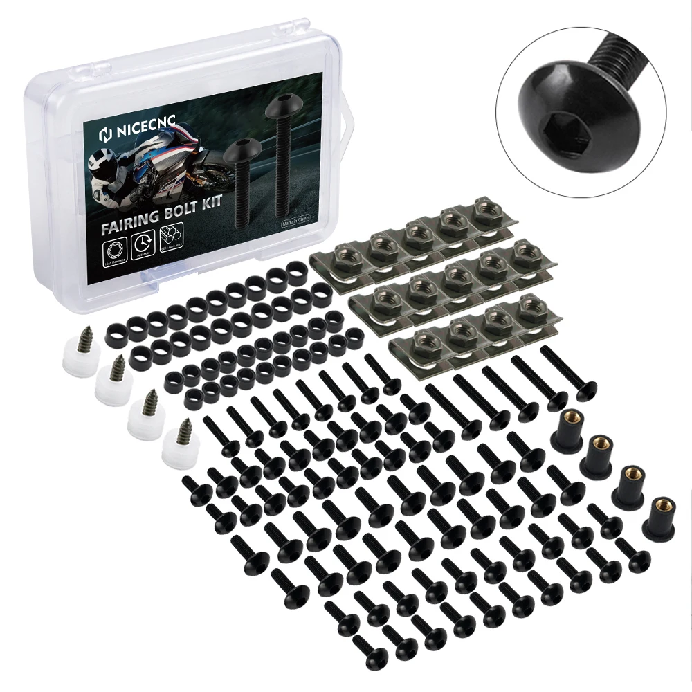 177PCS Fairing Bolt Kits Bodywork Screws Nut For BMW S1000RR R1200GS R1250GS ADVENTURE F900R F800GS S1000R S1000XR GS 1200
177PCS Fairing Bolt Kits Bodywork Screws Nut For BMW S1000RR R1200GS R1250GS ADVENTURE F900R F800GS S1000R S1000XR GS 1200
