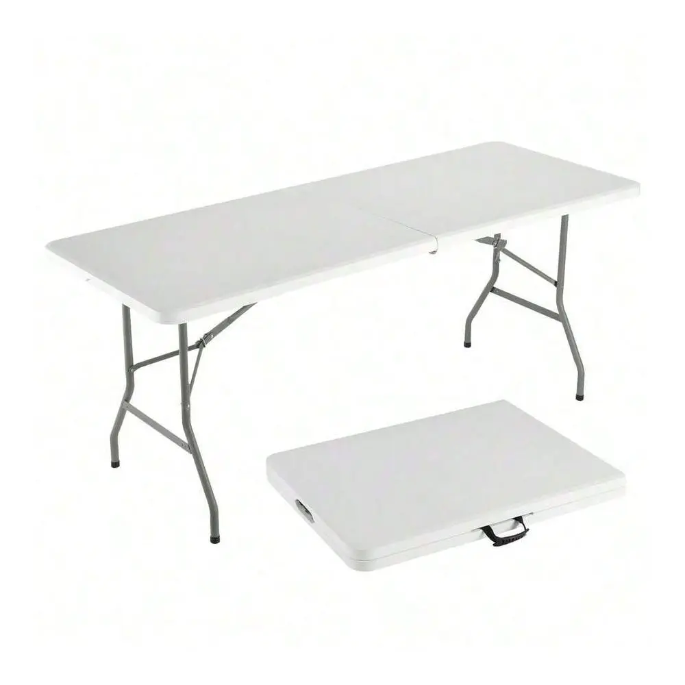 6FT Plastic Folding Table, Shooting Table, HDPE Portable Picnic Table Outdoor, For Camping, Party, Wedding, Picnic, With Lock,
6FT Plastic Folding Table, Shooting Table, HDPE Portable Picnic Table Outdoor, For Camping, Party, Wedding, Picnic, With Lock,