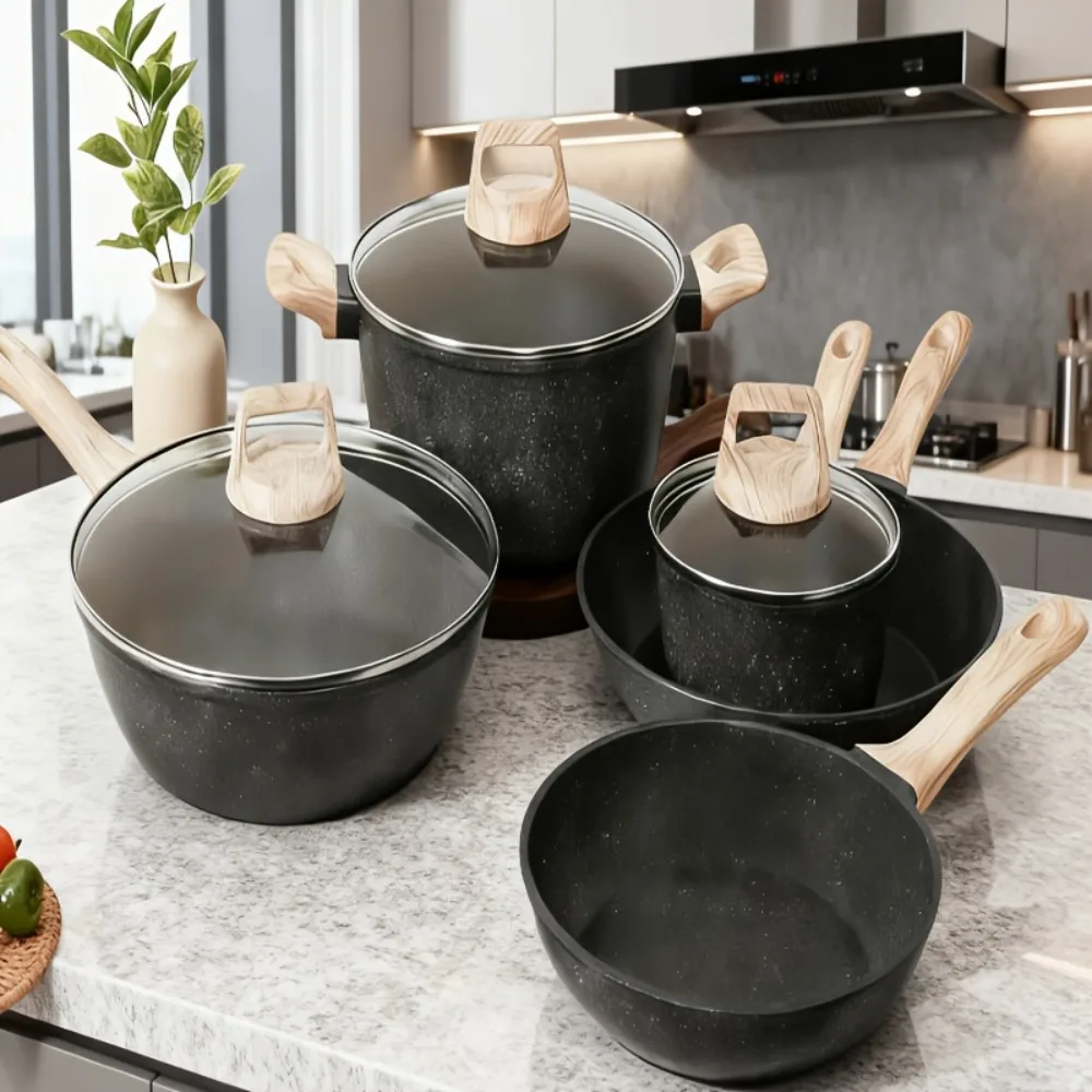 Non-stick Cookware, Non-stick Electric Stove Cookware, Granite Cooking Tools, IncludingFrying Pans, Pans, Pot Pads
Non-stick Cookware, Non-stick Electric Stove Cookware, Granite Cooking Tools, IncludingFrying Pans, Pans, Pot Pads