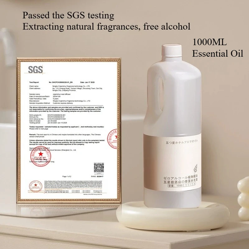 Large Capacity Premium Essential Oil For Aroma Diffuser, Ultrasonic Oil Diffuser and Reed Diffuser,Home Fragrance Refill 1000ML
Large Capacity Premium Essential Oil For Aroma Diffuser, Ultrasonic Oil Diffuser and Reed Diffuser,Home Fragrance Refill 1000ML