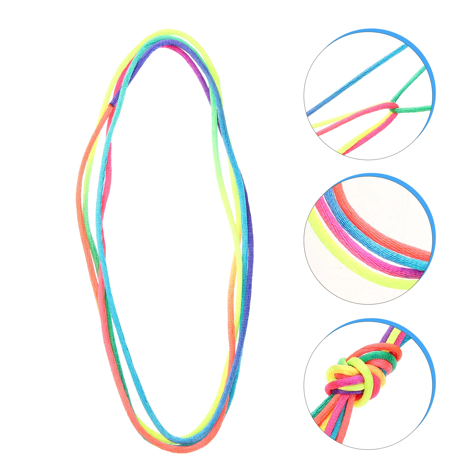 20 pcs Finger String Toy Rainbow Color 1.6m 2.5mm High Grade Flexible Easy Use Cats Cradle String Game Chinese
20 pcs Finger String Toy Rainbow Color 1.6m 2.5mm High Grade Flexible Easy Use Cats Cradle String Game Chinese