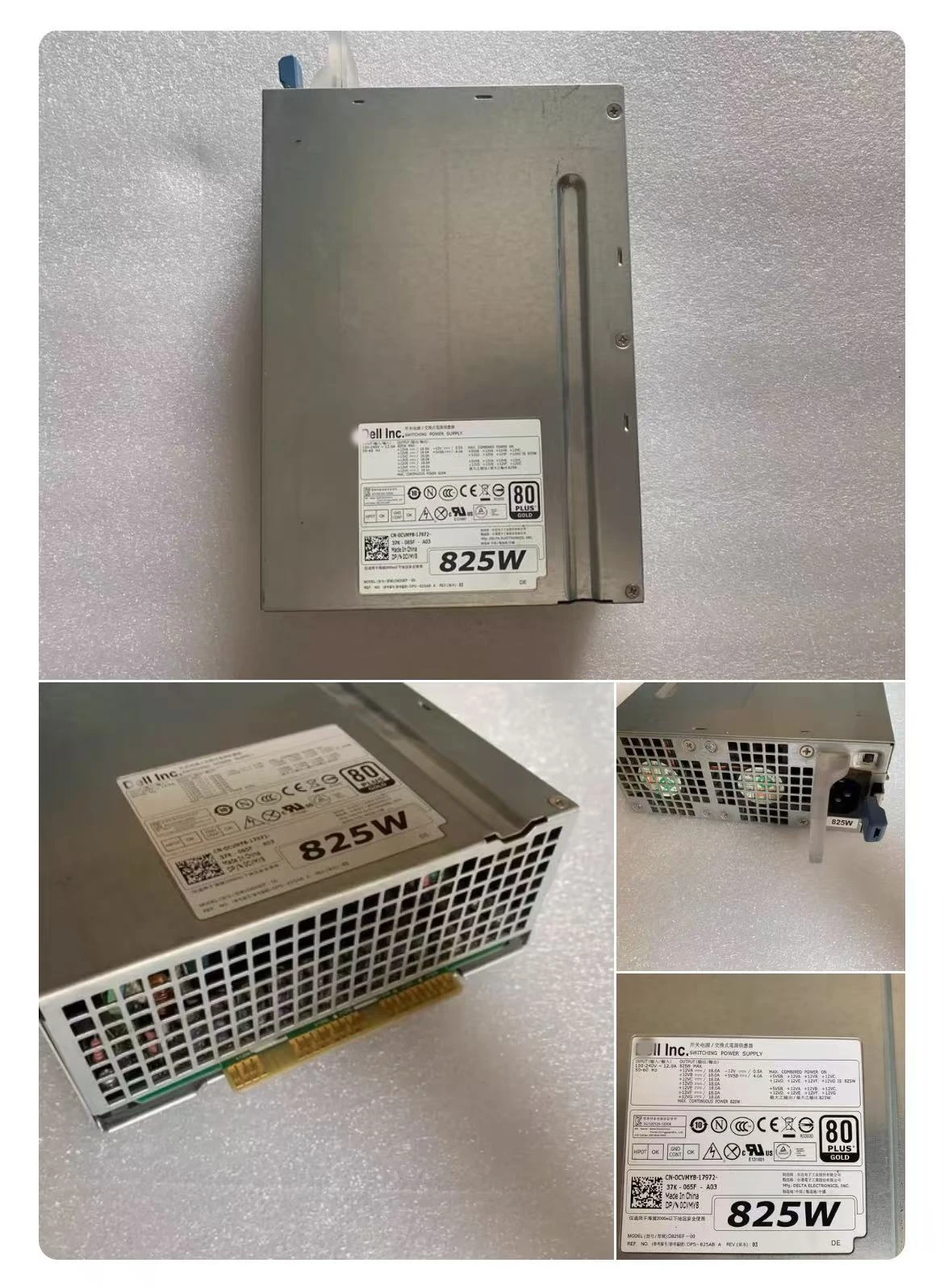 Original 825W CVMY8 0CVMY8 for DELLT5600 T5610 Workstation Power Supply D825EF-00 H825EF-00 DR5JD
Original 825W CVMY8 0CVMY8 for DELLT5600 T5610 Workstation Power Supply D825EF-00 H825EF-00 DR5JD
