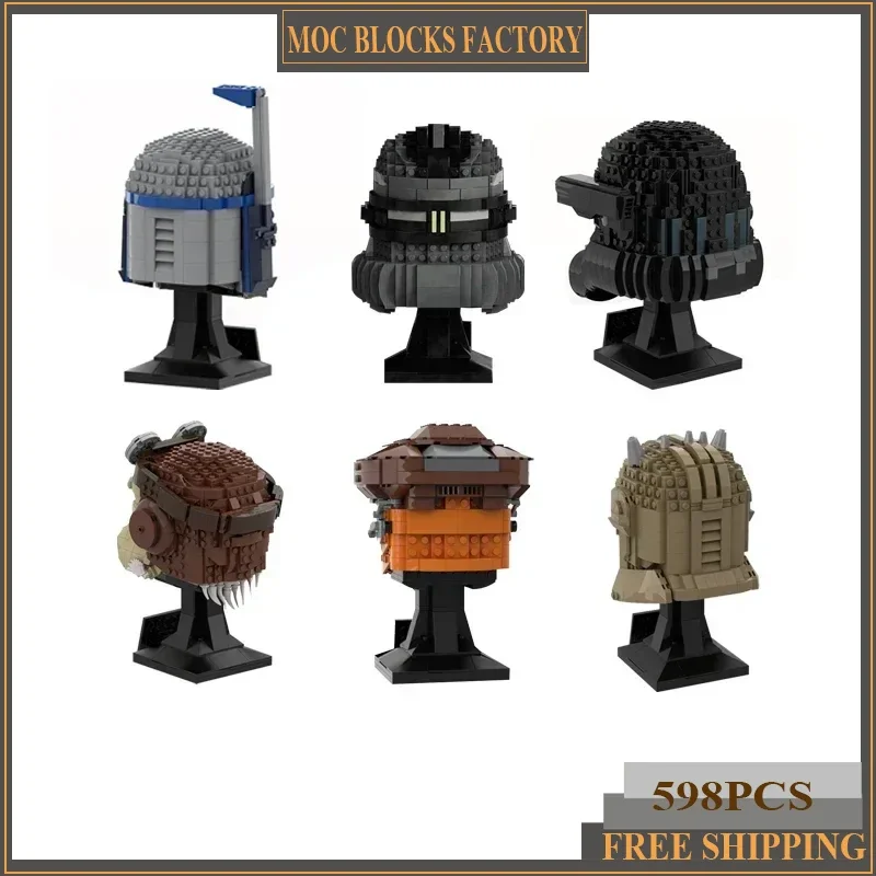 Звездная модель фильма Moc, строительные кирпичи, коллекция шлемов в стиле ампир, технология, модульные блоки, подарки, рождественские игрушки, наборы «сделай сам», сборка
Звездная модель фильма Moc, строительные кирпичи, коллекция шлемов в стиле ампир, технология, модульные блоки, подарки, рождественские игрушки, наборы «сделай сам», сборка