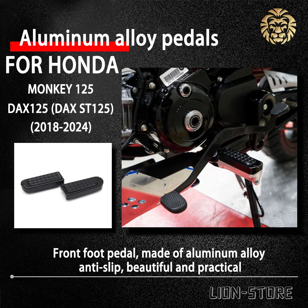 Противоскользящие педали из алюминиевого сплава для мотоциклов HONDA MONKEY 125 DAX 125 DAX ST 125 2018 2019 2022 2023 2024
Противоскользящие педали из алюминиевого сплава для мотоциклов HONDA MONKEY 125 DAX 125 DAX ST 125 2018 2019 2022 2023 2024