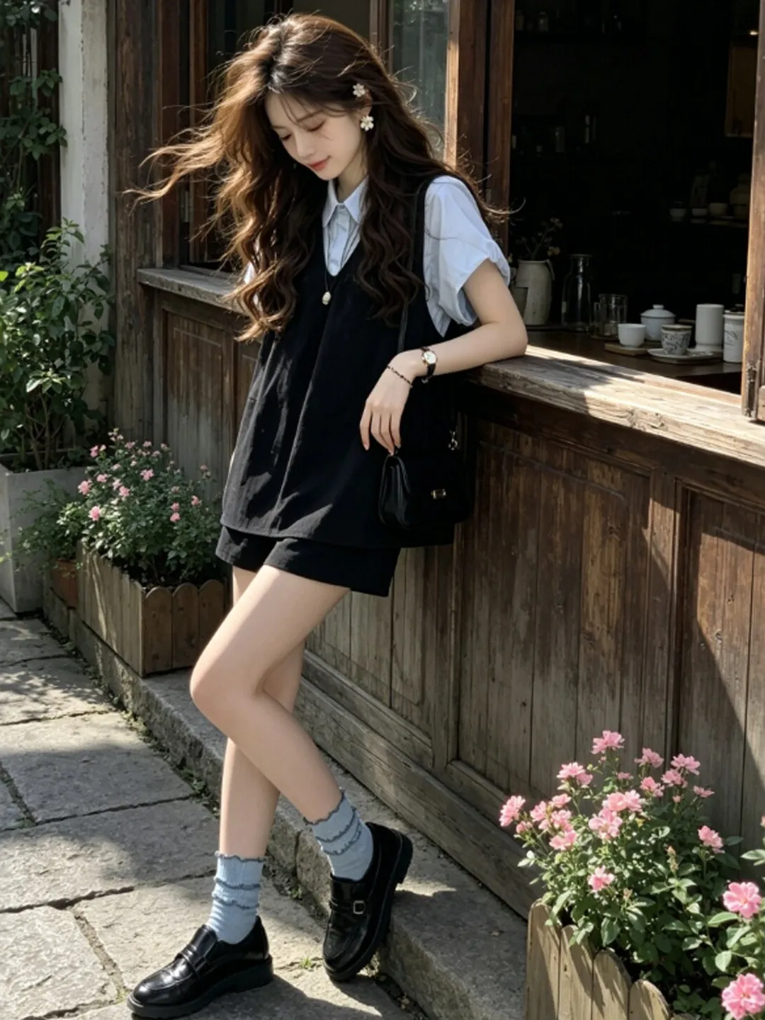 Korean Style Shirt Vest Short Pants Set Women's Fashion Summer Outfit Comfortable High Waist Cotton High Elasticity Shorts
Korean Style Shirt Vest Short Pants Set Women's Fashion Summer Outfit Comfortable High Waist Cotton High Elasticity Shorts