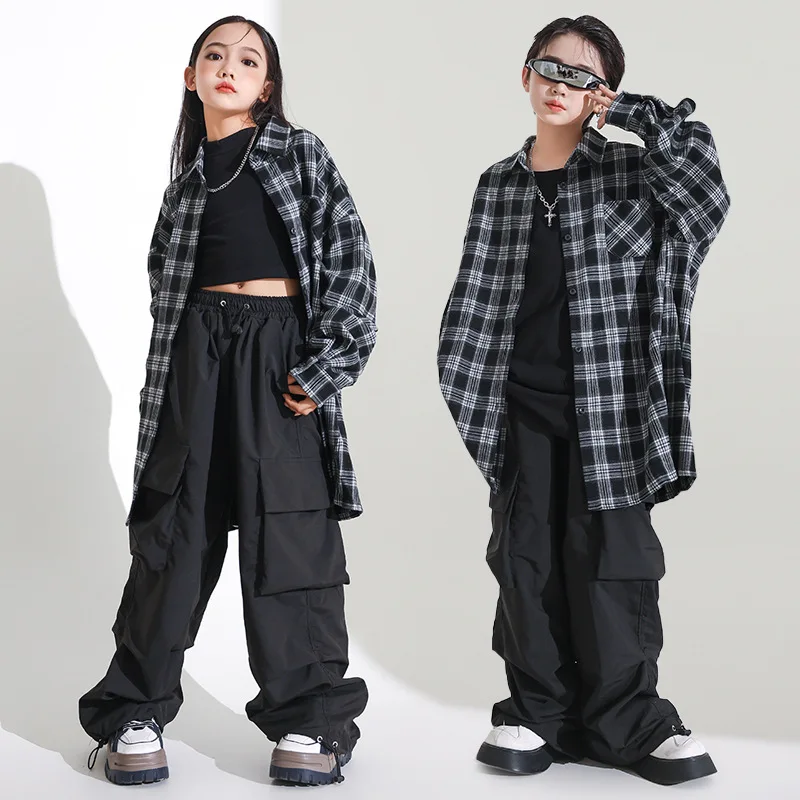 Girls' Jazz Dance Costume Handsome Japanese Street Dance Performance Costume Set Children's Hiphop Show Stage Trend
Girls' Jazz Dance Costume Handsome Japanese Street Dance Performance Costume Set Children's Hiphop Show Stage Trend
