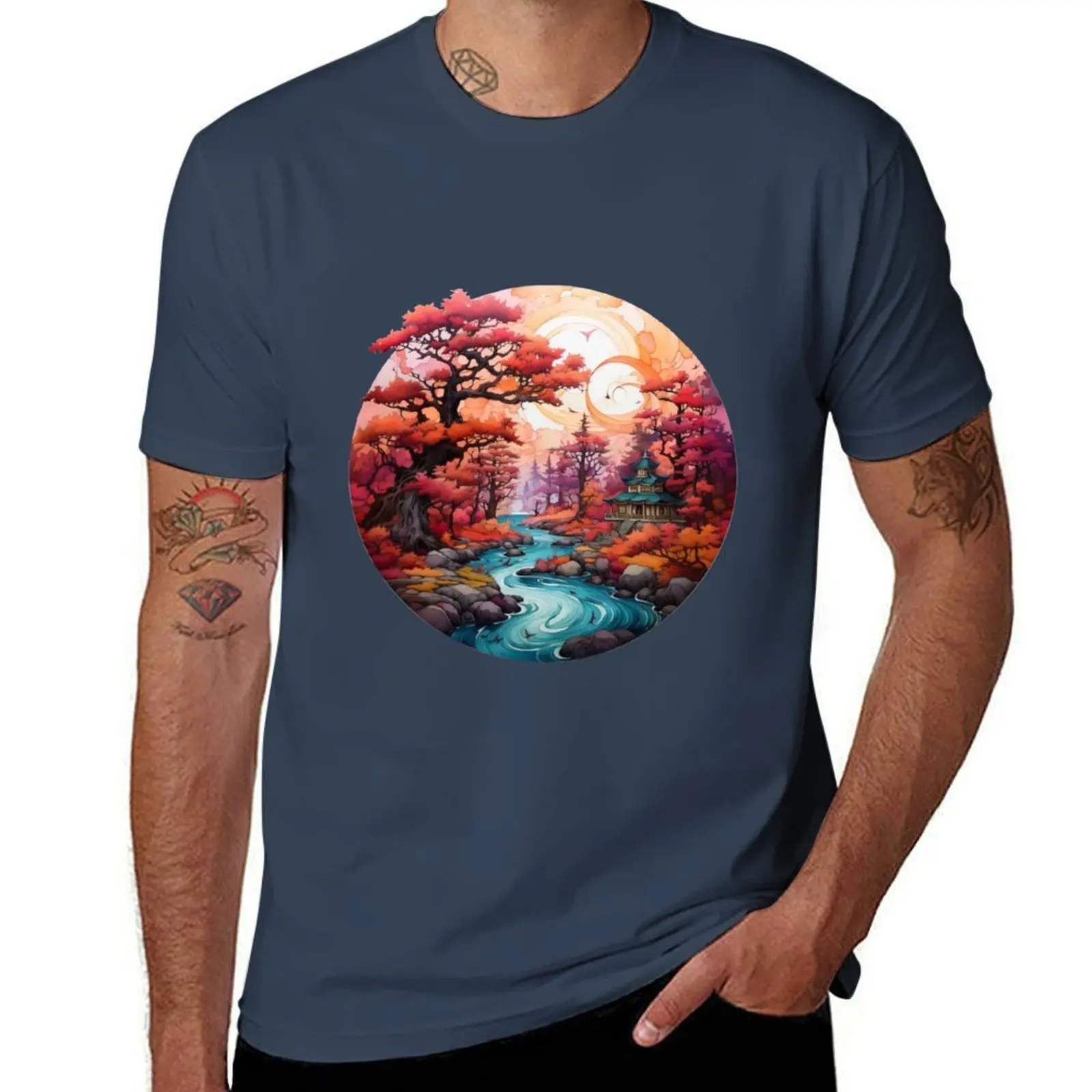 Autumn oriental fantasy design T-Shirt Plus Size Quick Dry Sports Tee
Autumn oriental fantasy design T-Shirt Plus Size Quick Dry Sports Tee