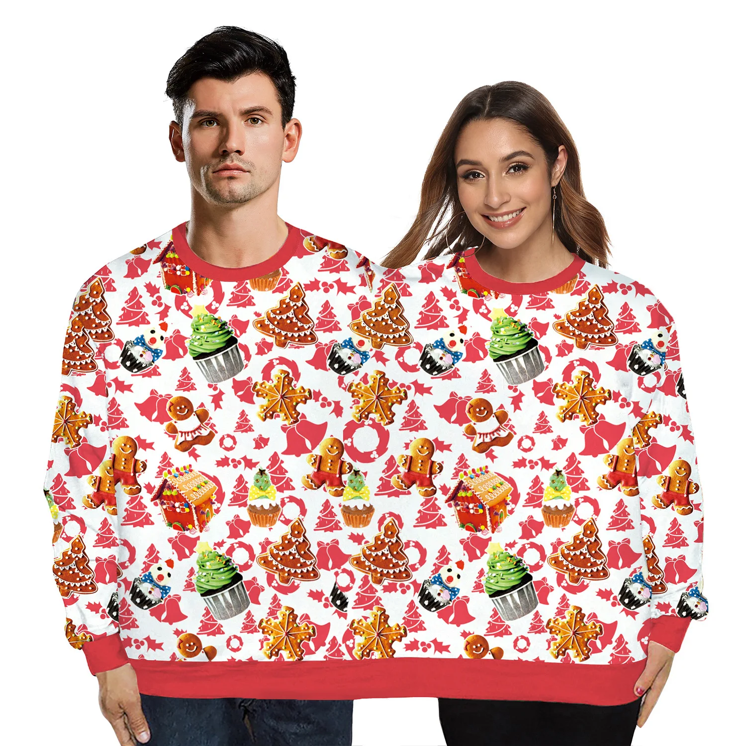 Ugly Christmas Sweater Biscuits Cake Dessert 3D Printed Funny Twinset Christmas Jumpers Tops Xmas Clothing Women Man Pullovers
Ugly Christmas Sweater Biscuits Cake Dessert 3D Printed Funny Twinset Christmas Jumpers Tops Xmas Clothing Women Man Pullovers